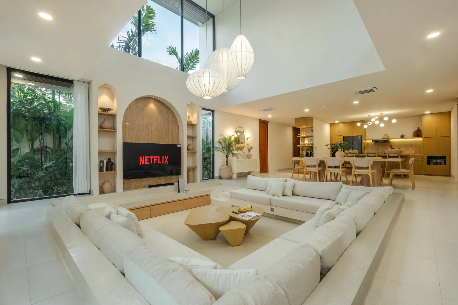 La Calma de Celine living room, sunken lounge
