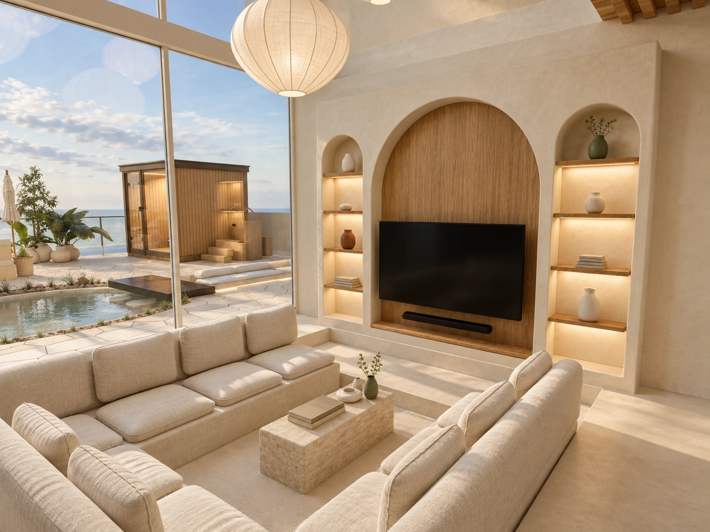 Proposed Segara Cliff indoor sunken lounge.