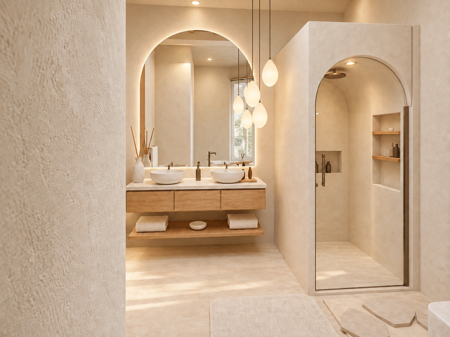 Proposed Segara Cliff bathroom 1 — vanity and shower.